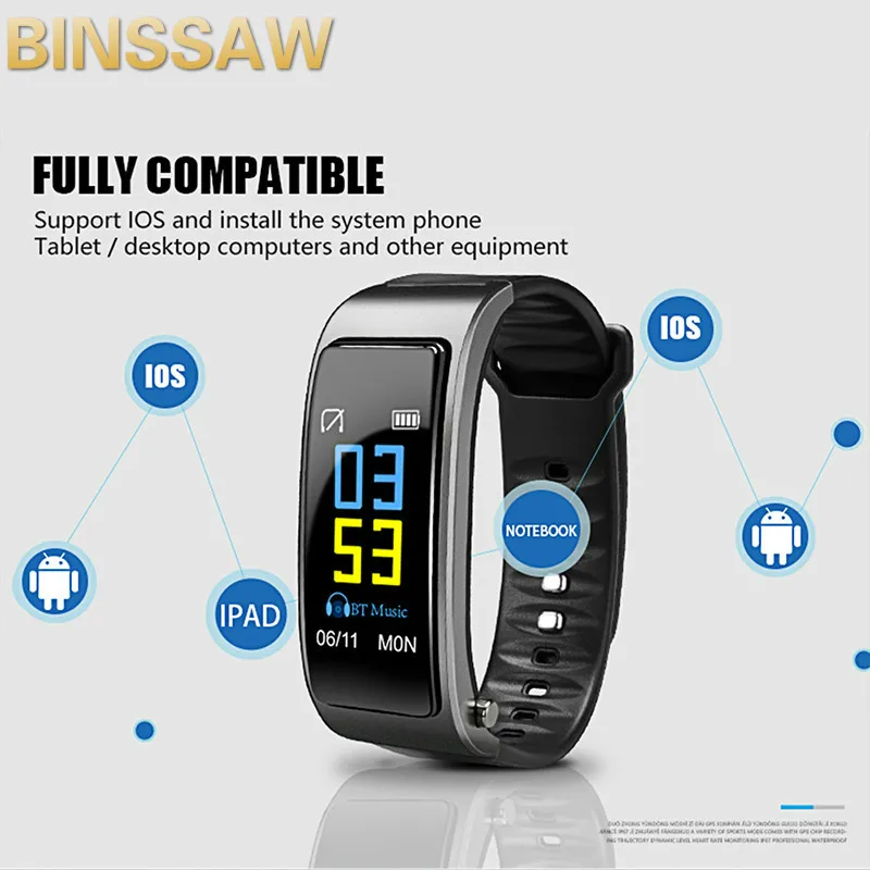 Smart Watch2020 new  Men Removable Bluetooth Earphone Touch Heart Rate Monitor Smartwatch Women Answer Call Waterproof iOS + BOX