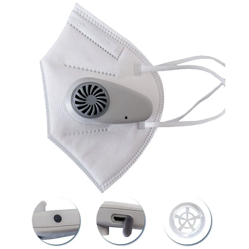 

Electric Anti-Dust Meltblown Cloth Mask Ventilation Antifog PM2.5 N95 Air Pollution Purifier Bacterial Barrier Motorcycle Mask