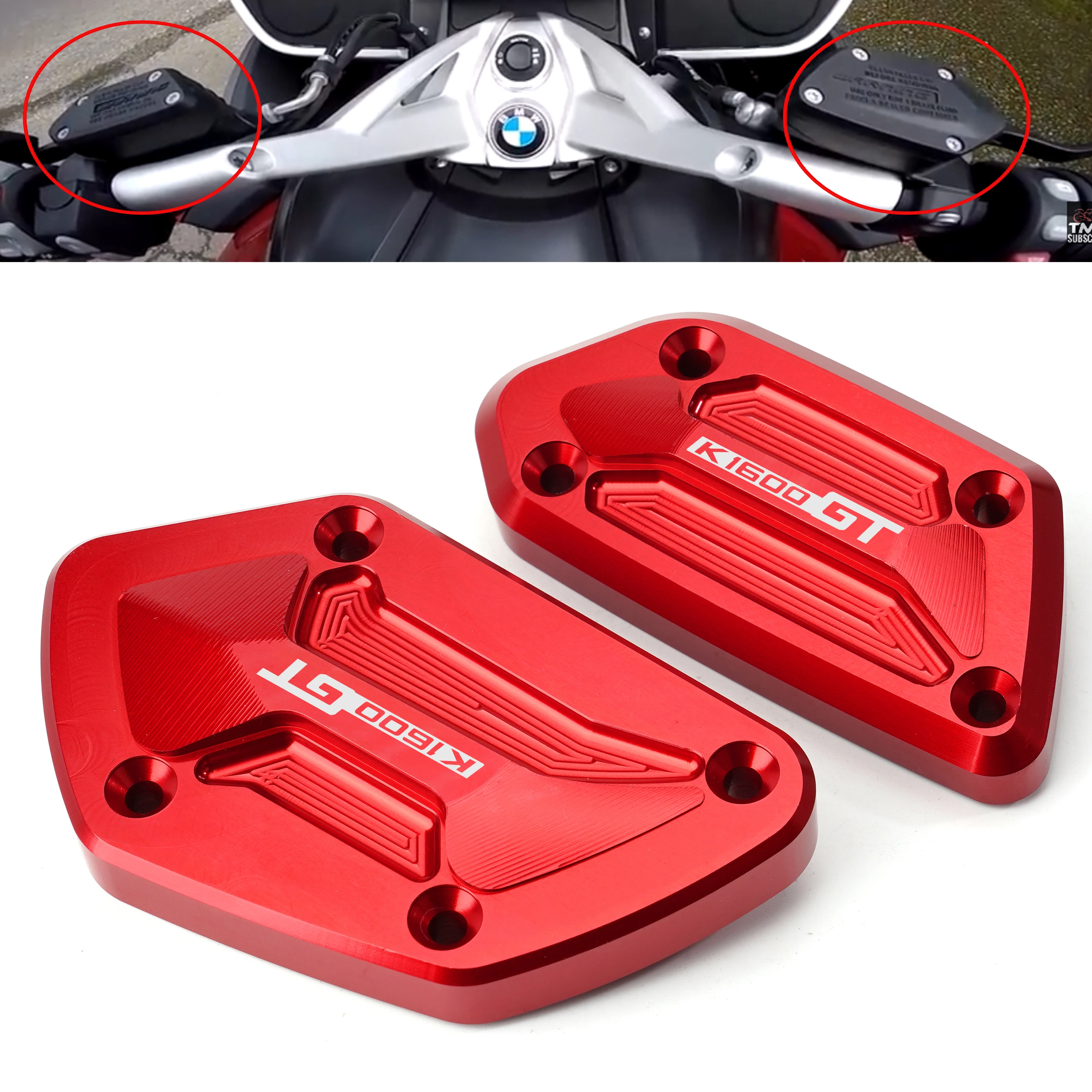 Motorcycle Fluid Reservoir Cover For BMW K1600GT K1600GTL K 1600 GT/GTL