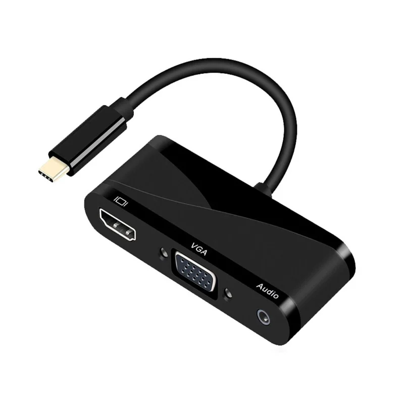 Горячая HDMI4K* 2K+ VGA+ USB2.0 адаптер 4K Usb3.0 type C конвертер адаптер для нового Macbook