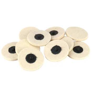 

Waxing Pads Wool Felt Polishing Wheel White Suitable For Wood Carving 10pcs Disc