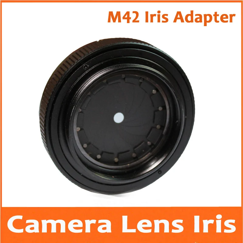 

1.5-26mm 25mm Amplifying Adjustable Metal Iris Diaphragm Aperture Condenser Camera lens Adapter with M42 x1mm Thread Casing