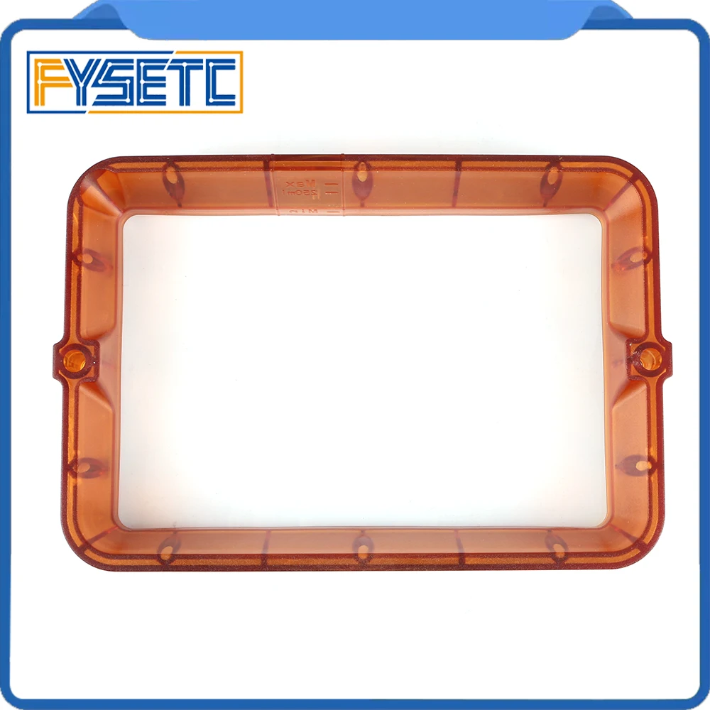 Стеллаж для материалов 178*120 мм прозрачный черный/оранжевый DLP SLA 3d принтер пластиковая Смола НДС FEP пленка для Wanhao D7 фотоновое стальное кольцо