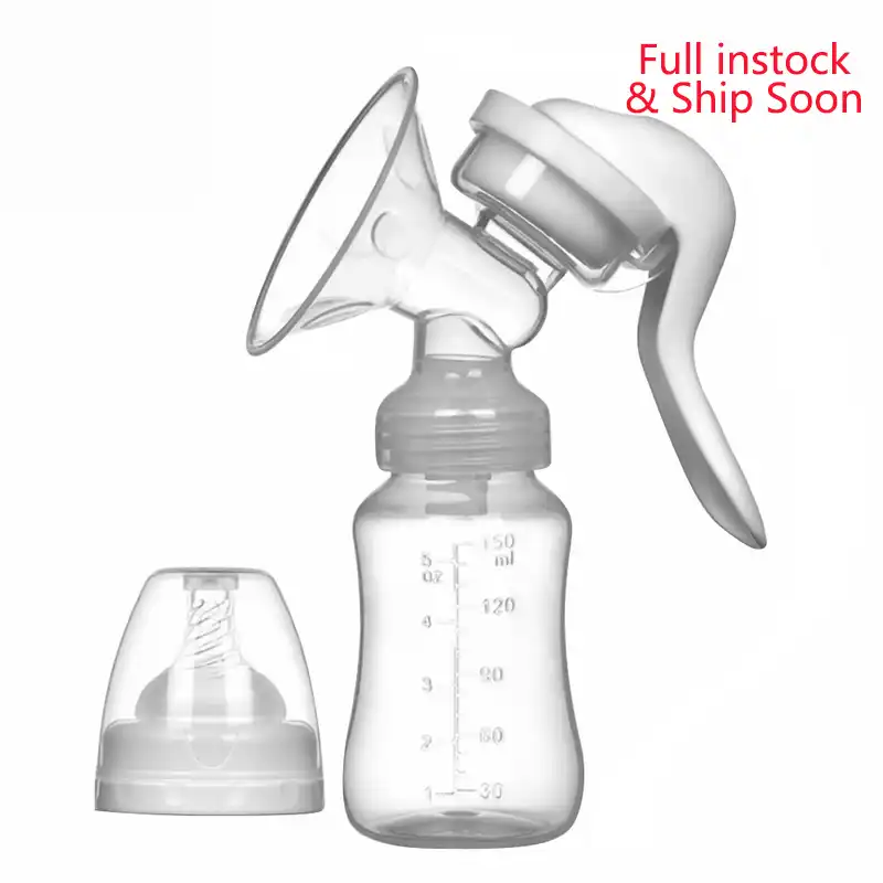 breast pump and bottles