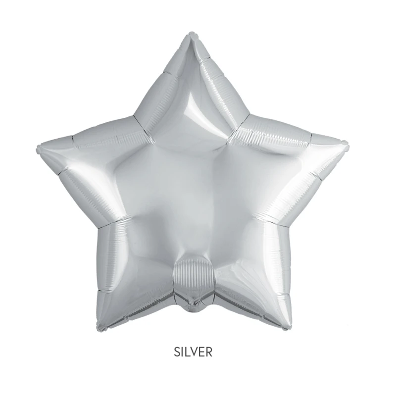 5pcssilver Star 5 шт. 18 дюймов фольга из розового золота Звездные воздушные шары украшения на день рождения Дети Взрослые воздушные шары с сердцем свадебный декоративный для Бэйби шауэра globos - Цвет: 5pcssilver Star
