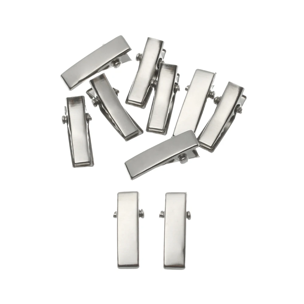 Metal Hair Clips for Dolls Silver Black DIY Accessories