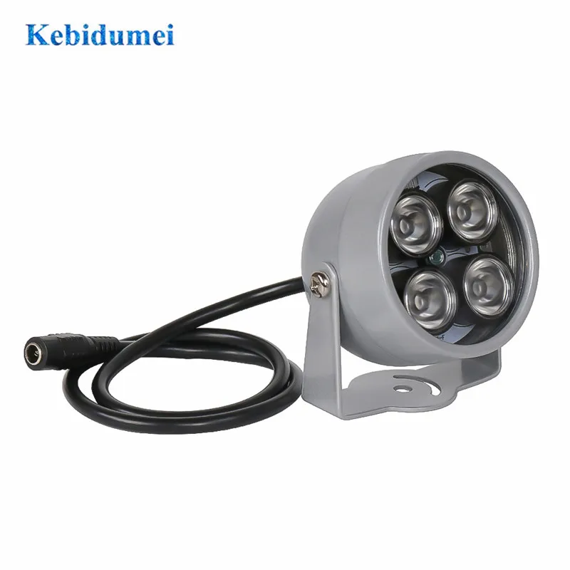 

kebidumei Waterproof Night Vision Fill Light 4 Array IR illuminator infrared lamp CCTV LEDS Light For CCTV Camera IP Camera