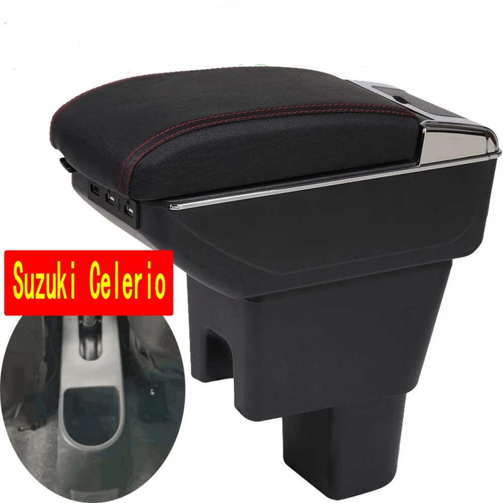 

For Suzuki Celerio Armrest Box Celerio Universal Car Central Armrest Storage Box cup holder ashtray modification accessories