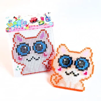 

5mm fuse beads kit,hama beads 5mm set with templates accessories DIY 3D puzzle Educational Toys for Childern EVA