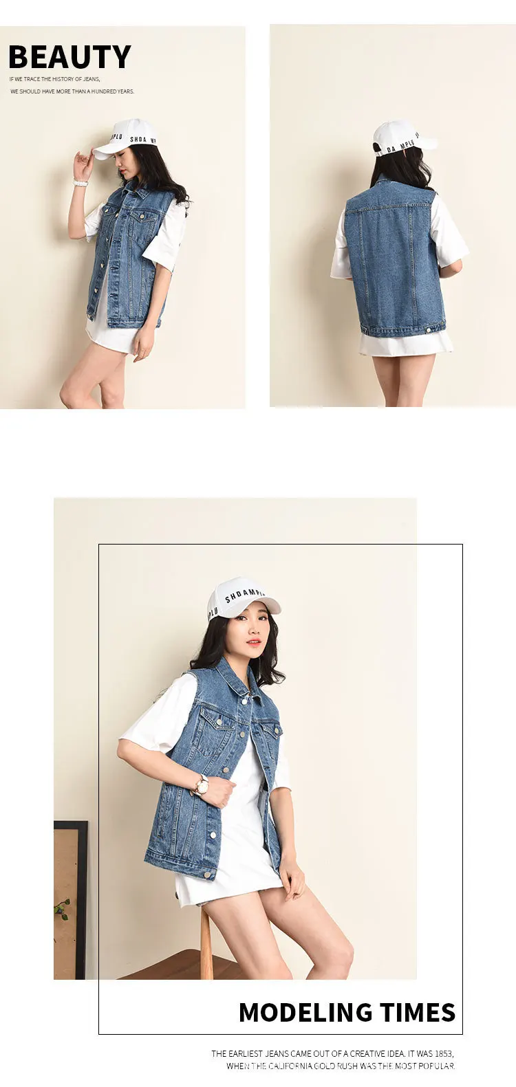 Модная Ретро джинсовая короткая куртка размера плюс 6XL джинсовый жилет Женский Повседневный свободный джинсовый жилет без рукавов джинсовое короткое пальто