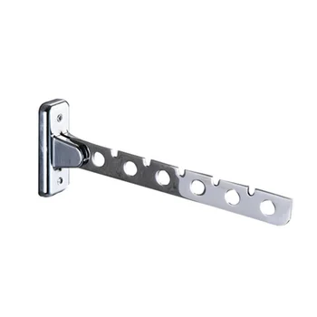 

6 Holes 8 Holes Cloakroom Closet Organizer Coats Folding Stainless Steel Wardrobe Wall Mounted Hook Hanger