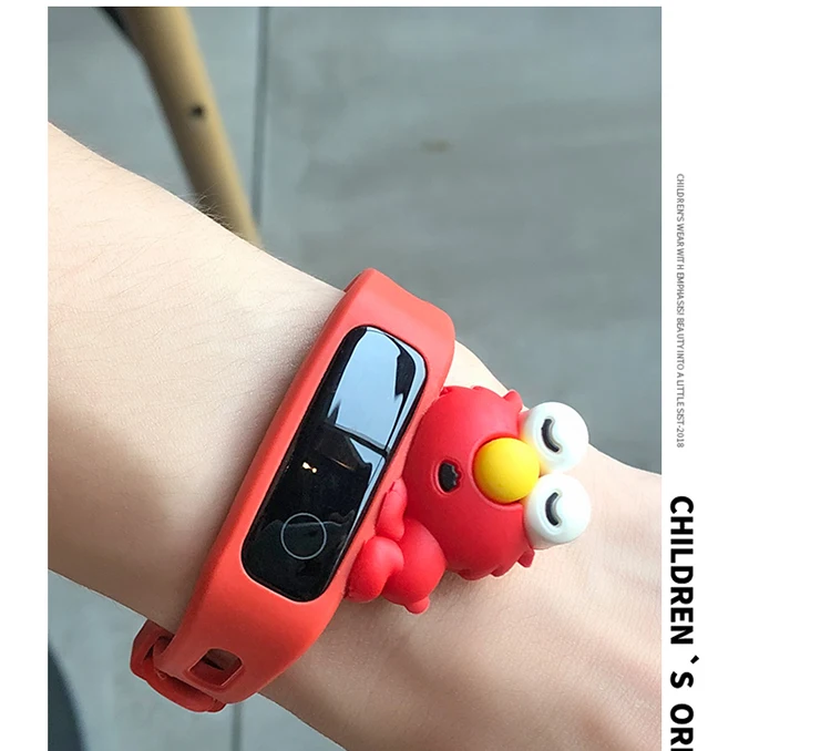 Для часов huawei, мультяшный ремешок для huawei Band 5, силиконовые наручные часы huawei Honor 3e 4e Band 4, умный Браслет для бега