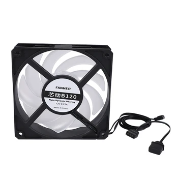 

RGB Fan 12cm Chassis Case Fan Desktop Computer RGB Cooling Fan DC 12V ARGB Water Cooling Radiator CPU Radiator Fan
