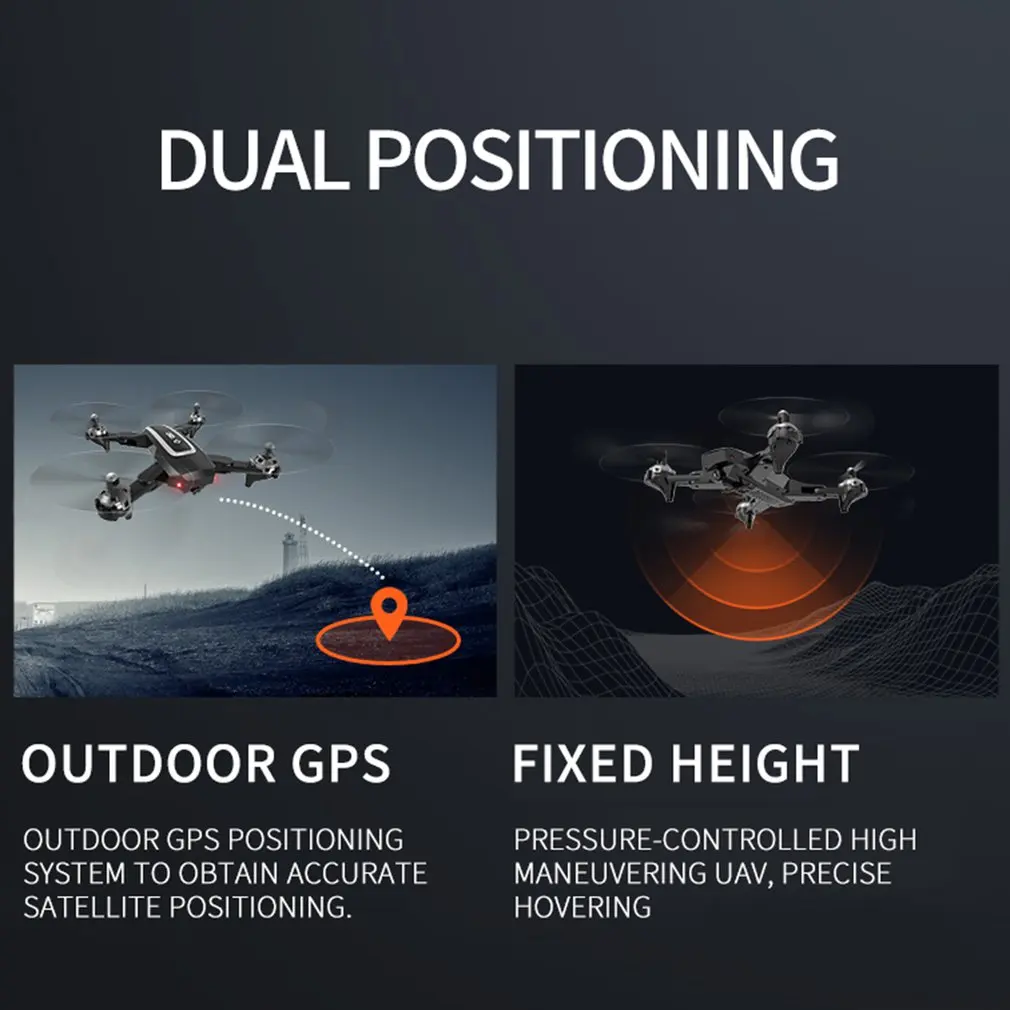 Горячая CS-5, gps Дрон с 4K HD камерой, складные дроны, четырехосевой вертолет, один ключ возврата, wifi FPV RC вертолет, игрушки для мальчиков