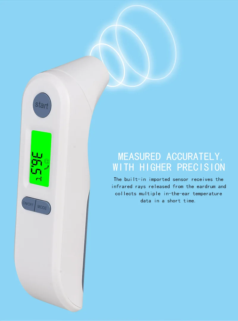 Детский термометр для лба и ушей тела/1 S мгновенная Мера Инфракрасный цифровой термометр детский уход за здоровьем