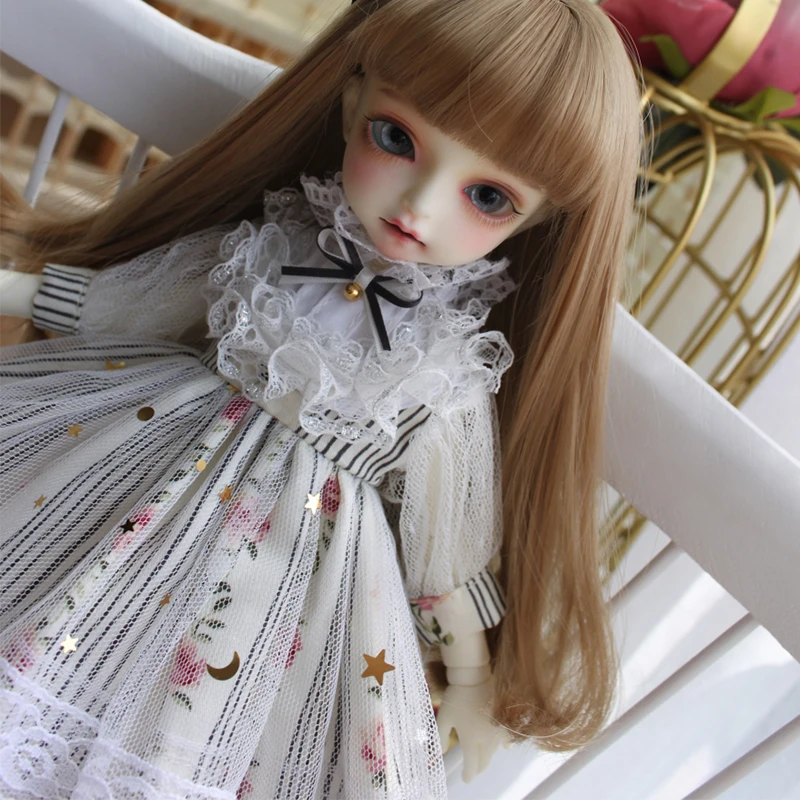 1/6 1/4 1/3 BJD платье+ украшение для волос милое платье для 1/6 YOSD 1/4 BJD MSD 1/3 BJD Blyth платье для куклы кукла аксессуары платье костюм