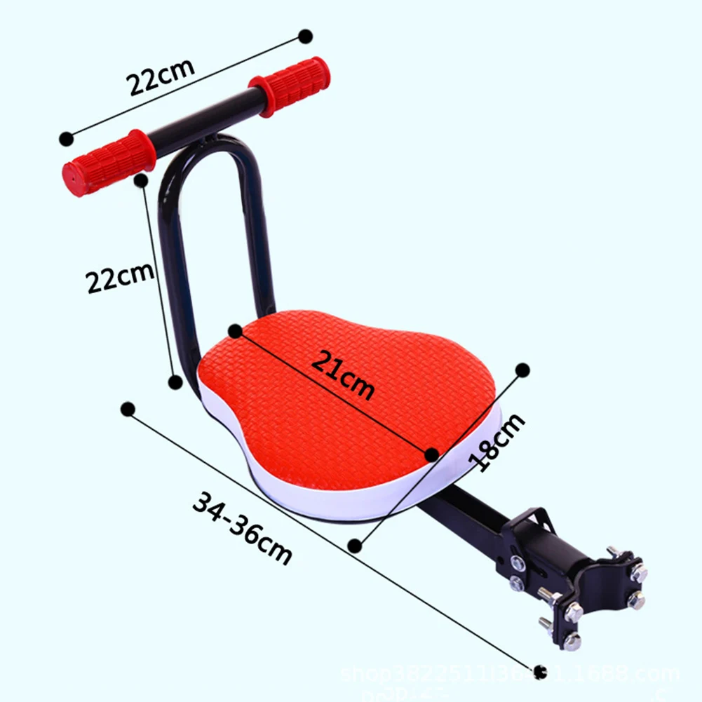 Child Bike Seats Quick Dismounting Seat Bicycle Preposed Safety Seat with Armrest and Pedal Bicycle Accessories