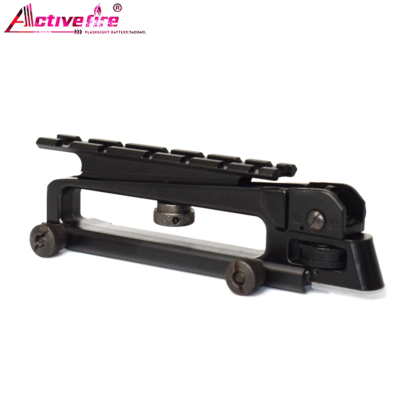 Activefire M4 AR15M16 tactical weaver rail mount с двойным A2 открыванием заднего вида через Пикатинни