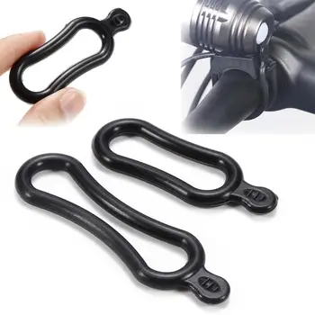 

2pcs Cycling Light Holder Bicycle Handlebar Silicone Strap Band Phone Fixing Elastic Tie Bicicleta Flashlight Bandages