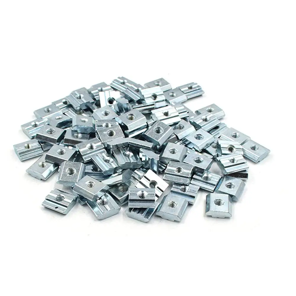 

M5 Metric Carbon Steel Tee Nuts Sliding T Nut for 3030 Aluminum Profiles-50pcs