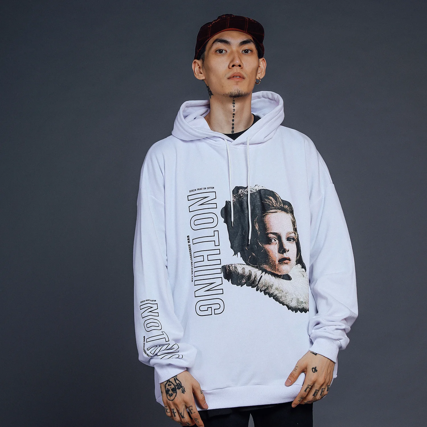 Aelfric Eden забавные толстовки с капюшоном и буквенным принтом для мужчин Harajuku уличная одежда пуловер Модные мужские негабаритные толстовки
