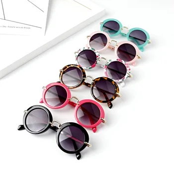 

Kids Sunglasses Children's Sunglasses Baby Glasses Retro round Frame Metal Aviator Sunglasses Boys and Girls Sunglasses