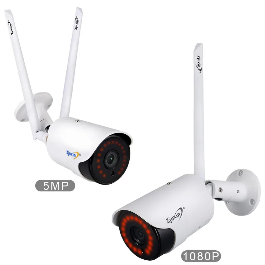 Zjuxin 5 Мп/1080P IP AI камера HD облачная беспроводная Wi Fi наружная погодозащищенная