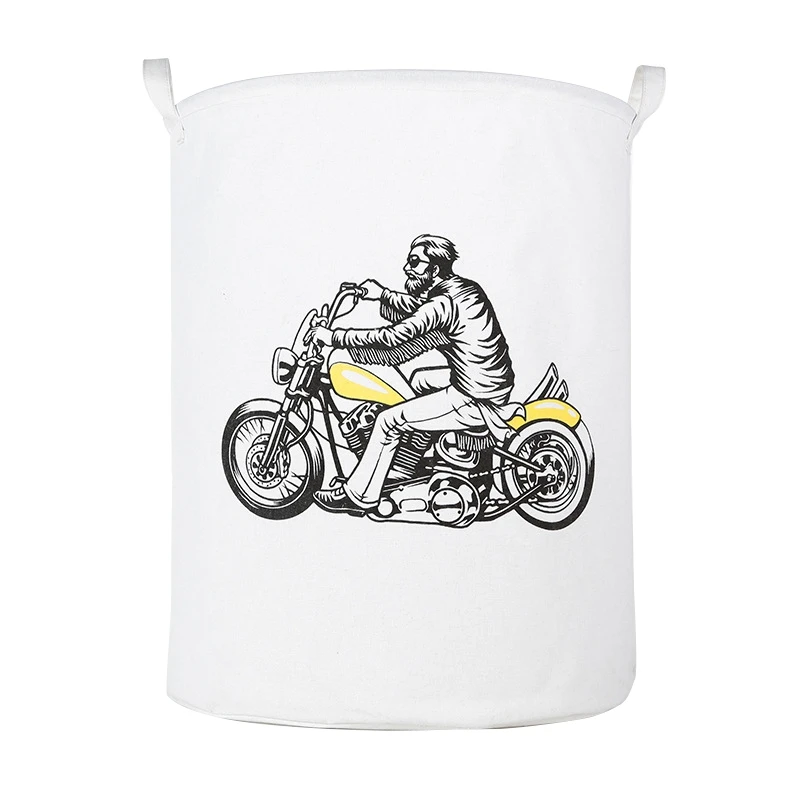 

The New Motorcycle and Horse Waterproof Laundry Hamper Folding Clothes Storage Baskets Home Decoration Kids Toy Organizer Basket