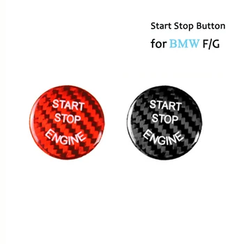 

Start Stop Engine Button Switch Carbon Fiber Cover Stricker Car Molding Trims for BMW F G Classis F01 F02 F10 F20 F30 G30 G37