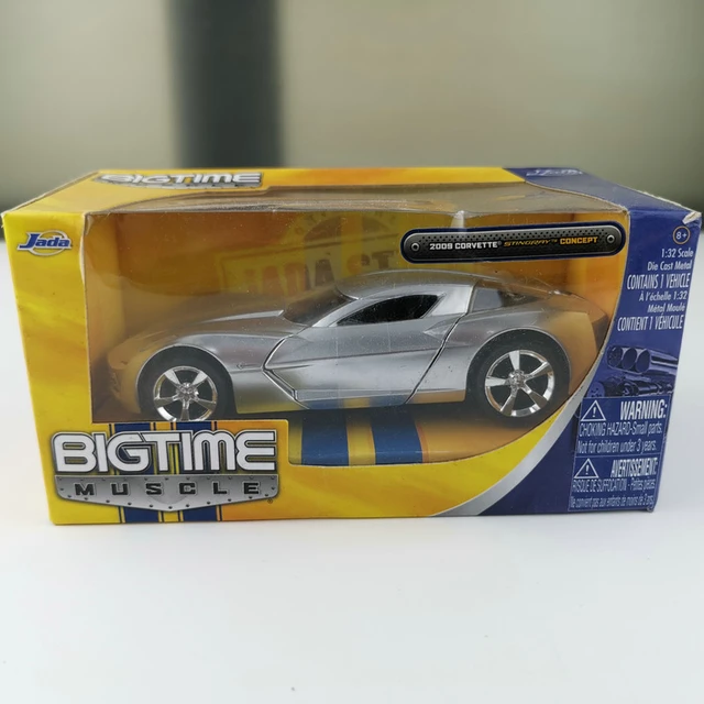 Corvette Stingray Concept 2009 – Maquette 1/24 Jadatojs, Modèle Highway Patrol, Blanche, En Métal, Collection