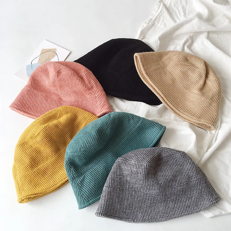 Baby Autumn Hats For Kids Children Knitted Boy Cap Girls Hat Fisherman's Bonnet Cute Fashion | Детская одежда и обувь
