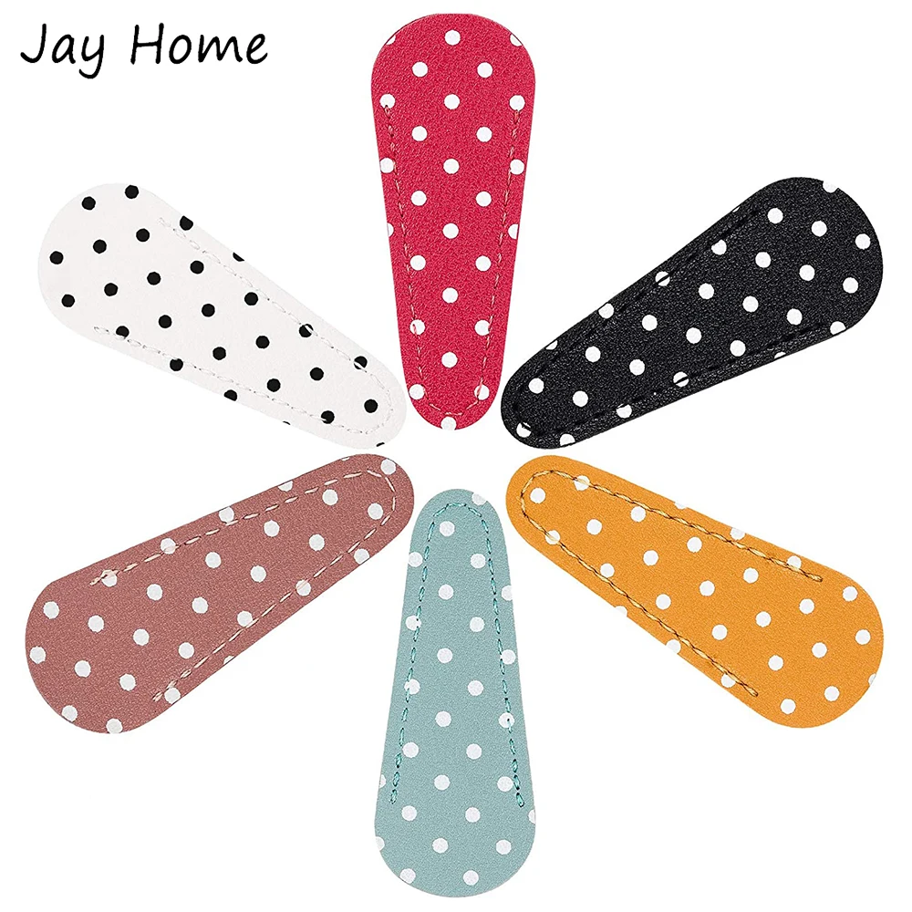 

1Pc Sewing Scissors Sheath Polka Dot Scissors Cover Protector Embroidery Scissors Leather Sheath Cover for Scissors Protection