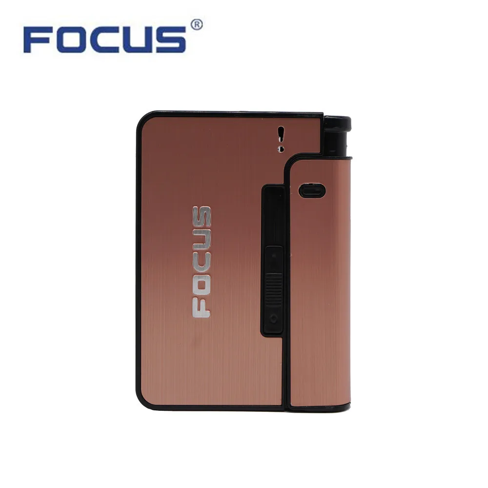 Тонкий металлический чехол для сигарет встроенный одноразовый керосин