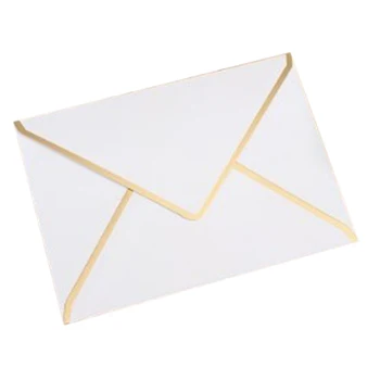 

15/Piece, 190mmx140mm Hot Stamping Envelope 250G Pearl Paper Wedding Business Invitation Envelope