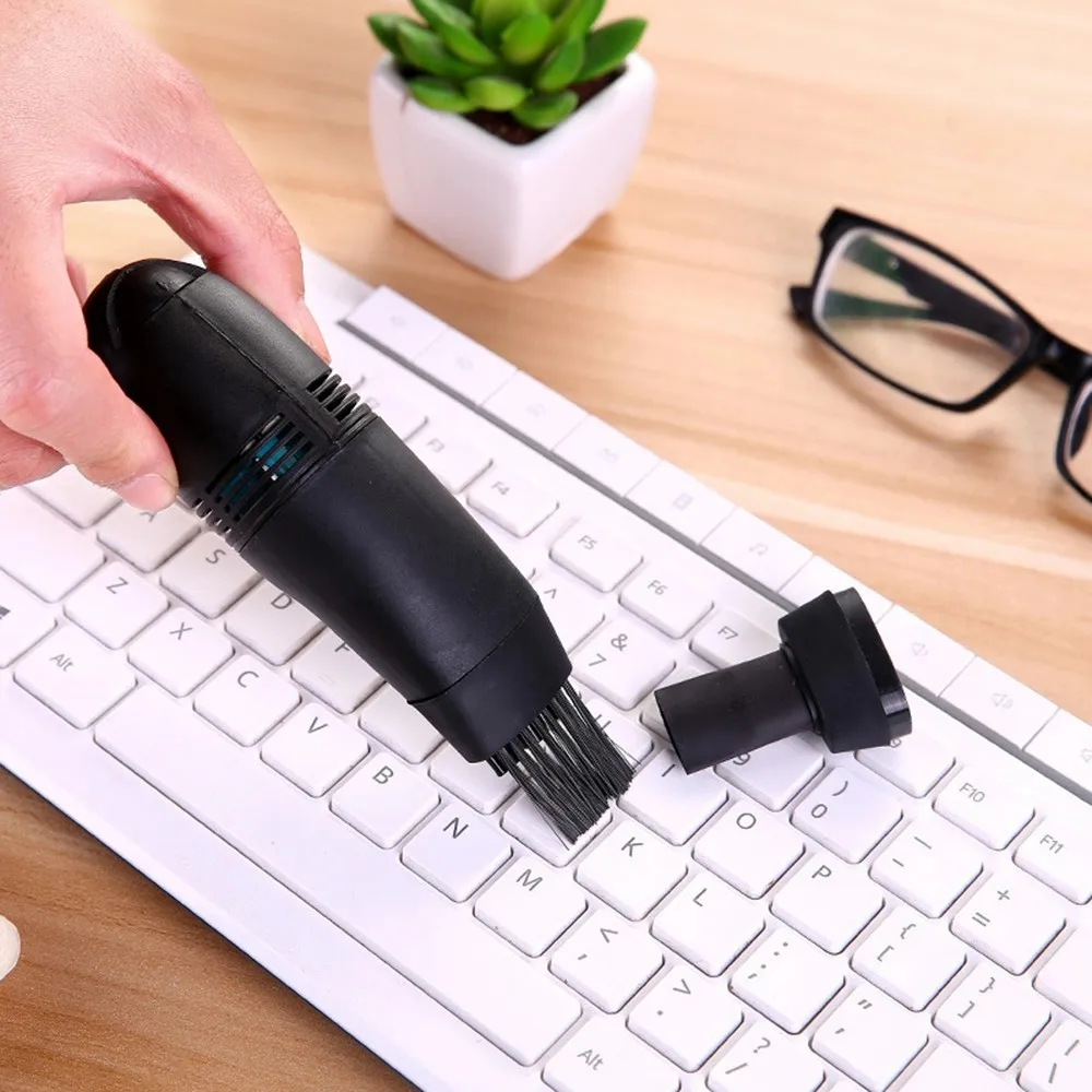 1Pc Usb Keyboard Cleaner Mini Computer Vacuum Usb Keyboard Brush Vacuum Cleaning Computer Kit Tool To Remove Dust Brush useful mini computer vacuum usb keyboard brush cleaner laptop brush dust cleaning kit household cleaning tool computer cleaners