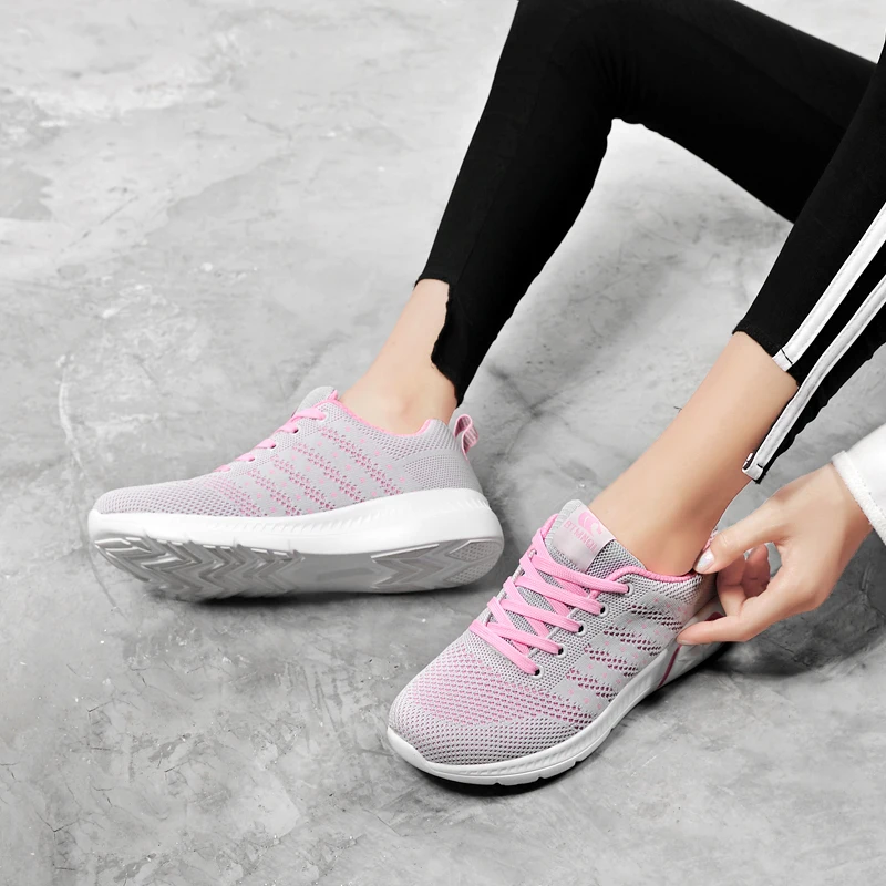 На открытом воздухе Для женщин ShoesFashion сапоги повседневная женская обувь спортивная обувь для Для женщин с перфорацией на сетчатая дышащая обувь; женские кроссовки; Для женщин обувь для прогулок