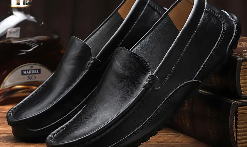 Повседневные мужские лоферы из натуральной кожи; сезон осень; chaussure homme Mocasines Hombre; мокасины; Лоферы для вождения