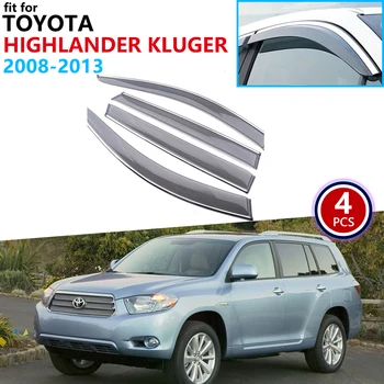 

for Toyota Highlander Kluger XU40 2008 2009 2010 2011 2012 2013 Window Visor Vent Awnings Rain Guard Shelters Cover Accessories