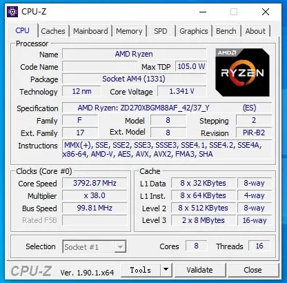 Процессор AMD 270X Ryzen 7 2700X ES R7 2700X ES 3,7 GHz Восьмиядерный синтеидальный 16M 105W cpu ZD270XBGM88AF Socket AM4