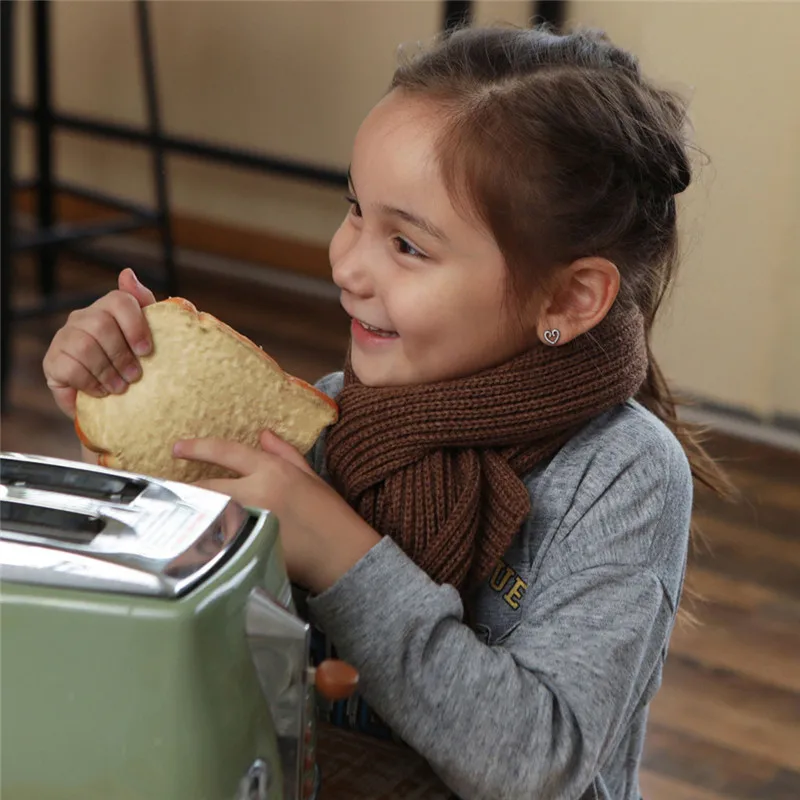 baby scarf Cute Boys Girls Baby Kid Fashion Knitted Scarf Autumn Winter Warm Solid Scarf #4S12 (2)