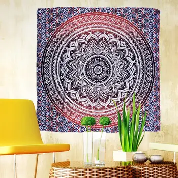 

Indian Tapestry Wall Hanging Mandala Hippie Gypsy Bedspread Throw Bohemian Cover Mattress Bohemian Sleeping Pad Tapestries Y