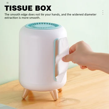 

Living Room Storage Case Tissue Box Round Hotel Office Desktop Organizer Furniture Bedroom Dresser Free Standing Home Decor