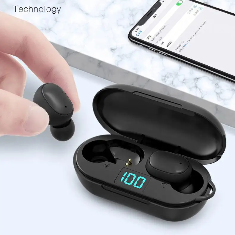 HobbyLane H6 TWS Wireless Earphone Earbuds LED Display Bluetooth V5 0 Earphones with Mic for Xiaomi iPhone Huawei Samsung d35