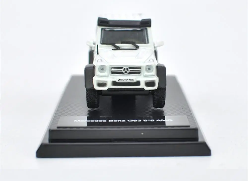 1/64 масштаб Mercedes Benz G63 6X6 AMG белая литая модель автомобиля коллекционная игрушка