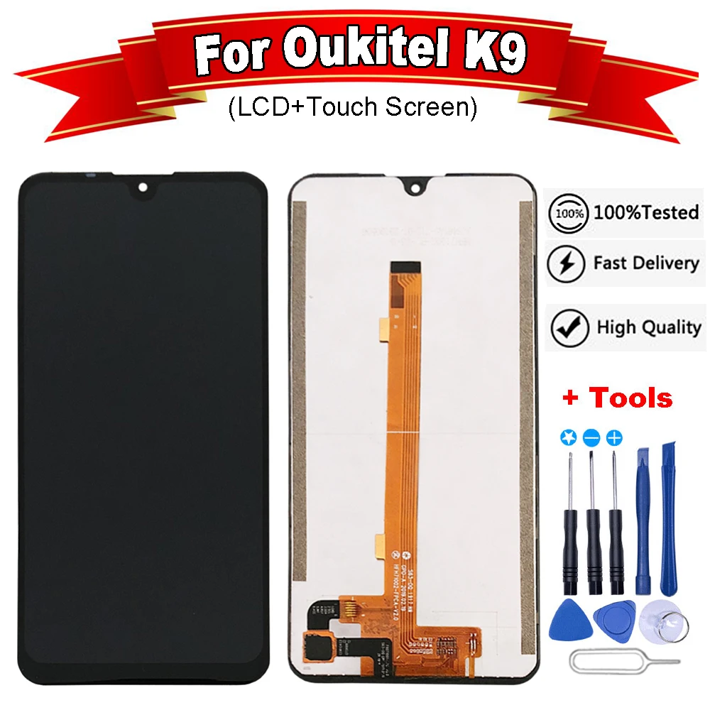 7 12 &quotдля Oukitel K9 ЖК-дисплей Дисплей + кодирующий преобразователь сенсорного