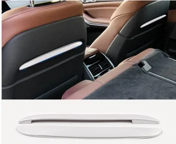 

2 Pcs Silver ABS Car Front Row Seat Decoration Strips Trim For BMW X5 G05 X7 G07 2019 Model Accessories