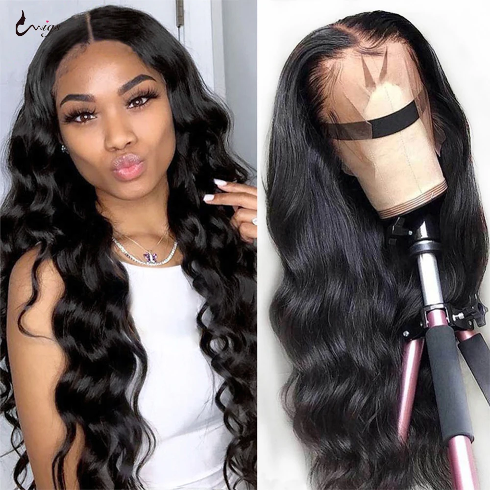 UWIGS Body Wave Wig Lace Front Human Hair Wigs For Women 5x5 Lace ...