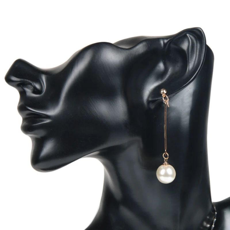 Fashion Resin H26cm Medium Side Portrait Model Earrings Ring Necklace Choker Jewelry Display Stand  Props Wholesale