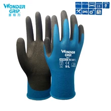 Wonder Grip рабочие перчатки для нейлона спандекса, обернутые пенопласт с нитритовым покрытием противоскользящие 18 калибровочных рабочих перчаток