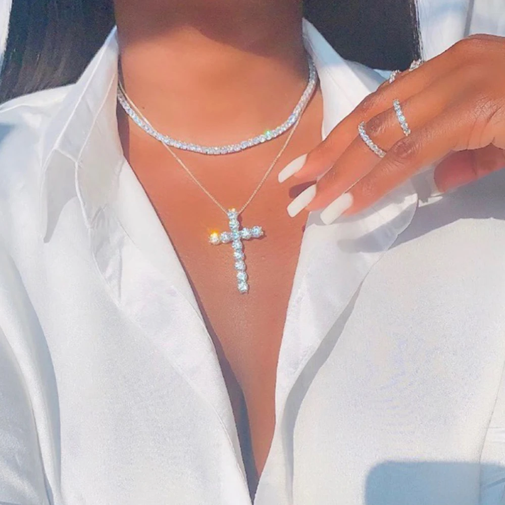 Collier Femme En Argent Avec Pendentif Cristal D'améthyste - Neuf Avec étiquette